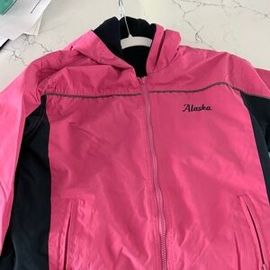 Women's Pink and Black Ski Jacket